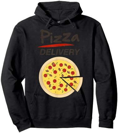 Pizza Delivery Costume Funny Fancy Dress Costumes Hoodie - Hoodie | Black