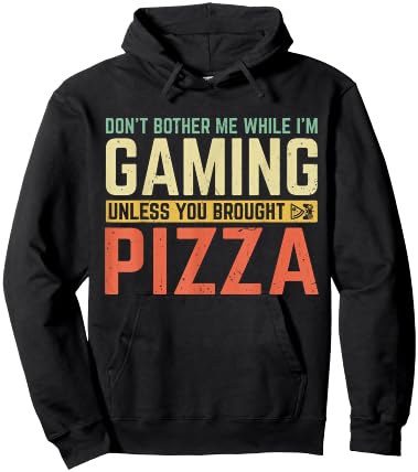 Don't Bother Me While I'm Gaming Unless You Brought Pizza Hoodie - Hoodie | Black