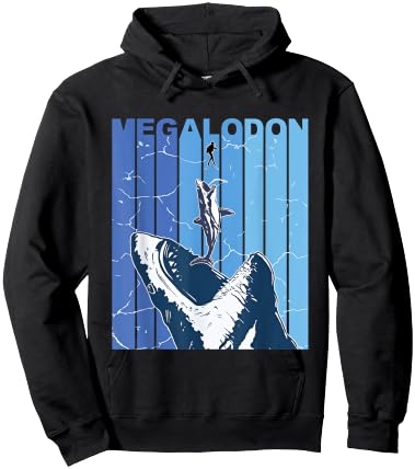 Megalodon White Shark - Giant Shark - Shark Lover Diver Hoodie - Hoodie | Black