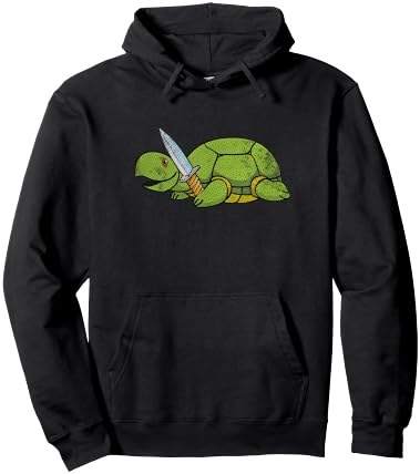 Murder Turtle Knife Design Hoodie - Hoodie | Black