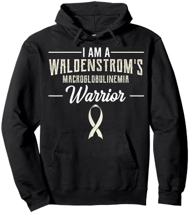 WM Awareness Warrior Apparel Waldenstrom's Macroglobulinemia Warrior -Adult Black Small Hoodie - Hoodie | Black