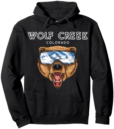 Wolf Creek Colorado - USA Grizzly Ski Gift Hoodie - Hoodie | Black