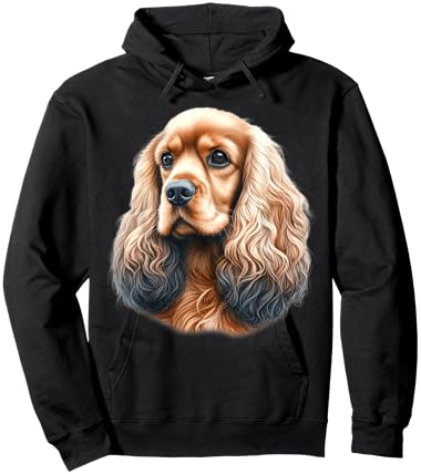 Cocker Spaniel Dog Portrait Hoodie - Hoodie | Black