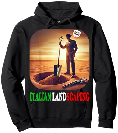 Italian Landscaping Funny Mafia Mobster Organized Crime Hoodie - Hoodie | Black