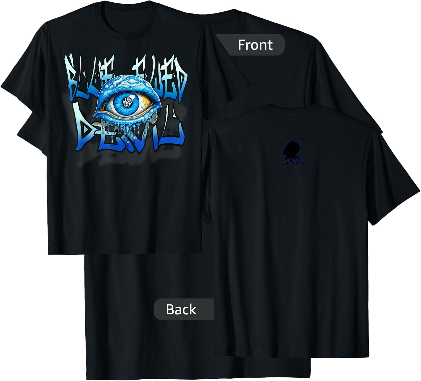 MBD Blue Eyed Devil T-Shirt - T-Shirt | Black