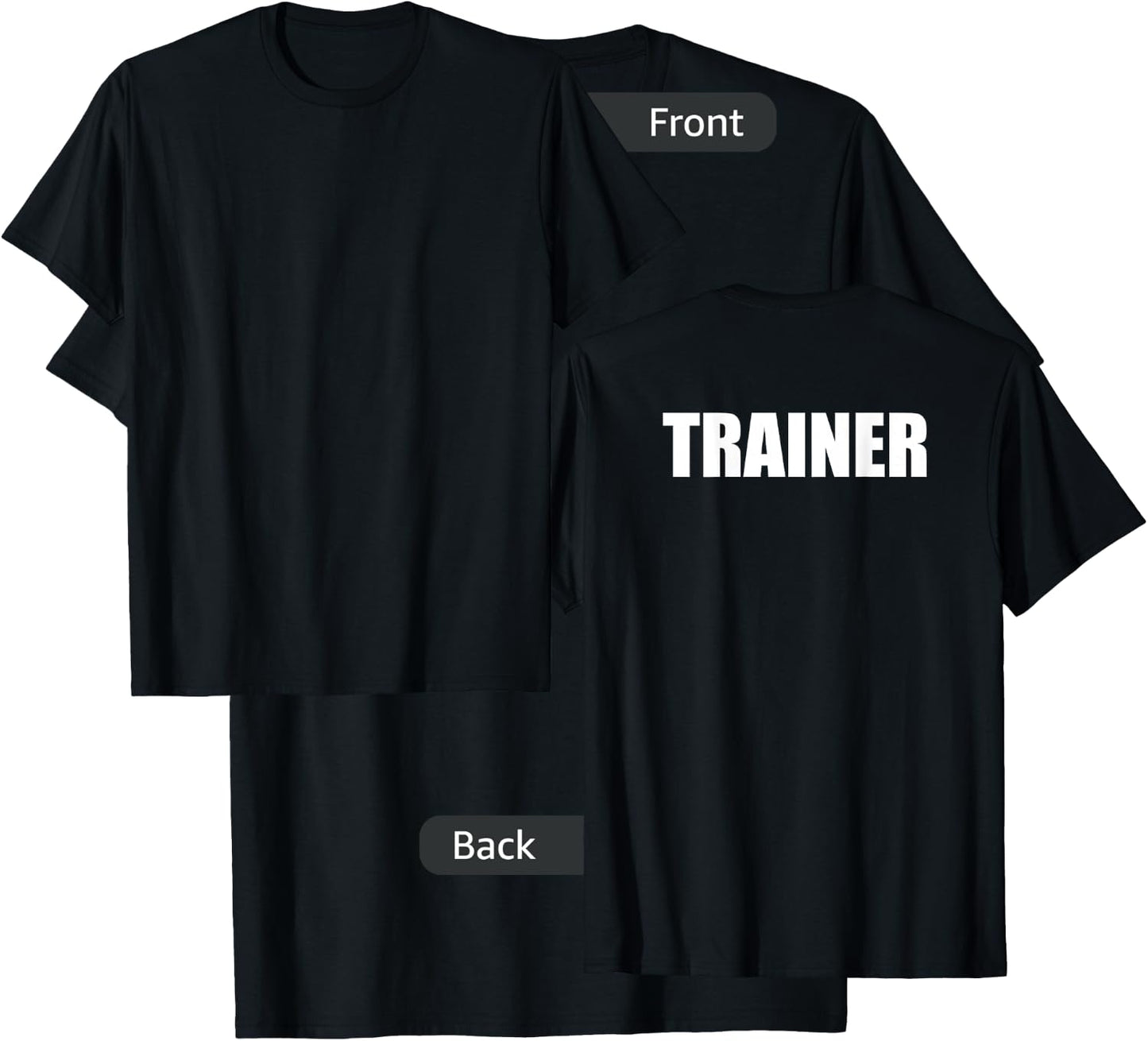 Trainer - Back Only T-Shirt - T-Shirt | Black