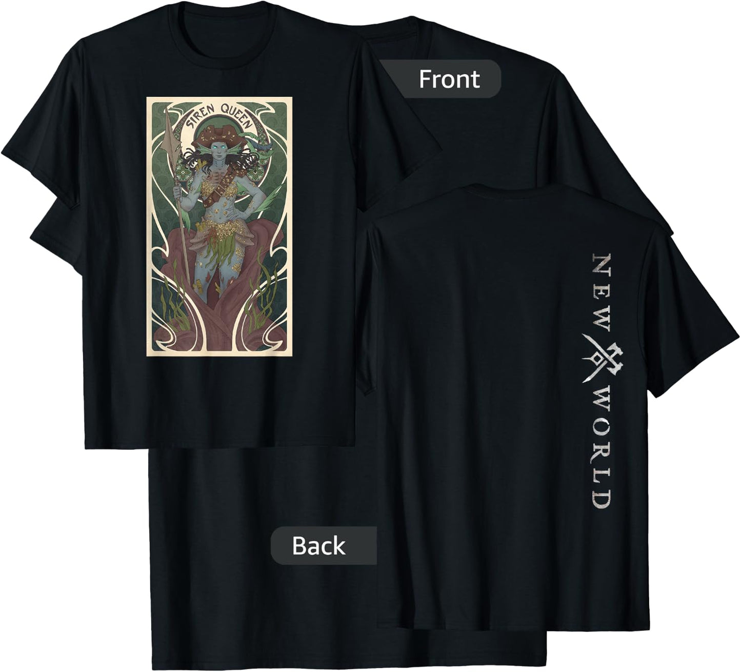 New World Siren Queen T-Shirt - T-Shirt | Black