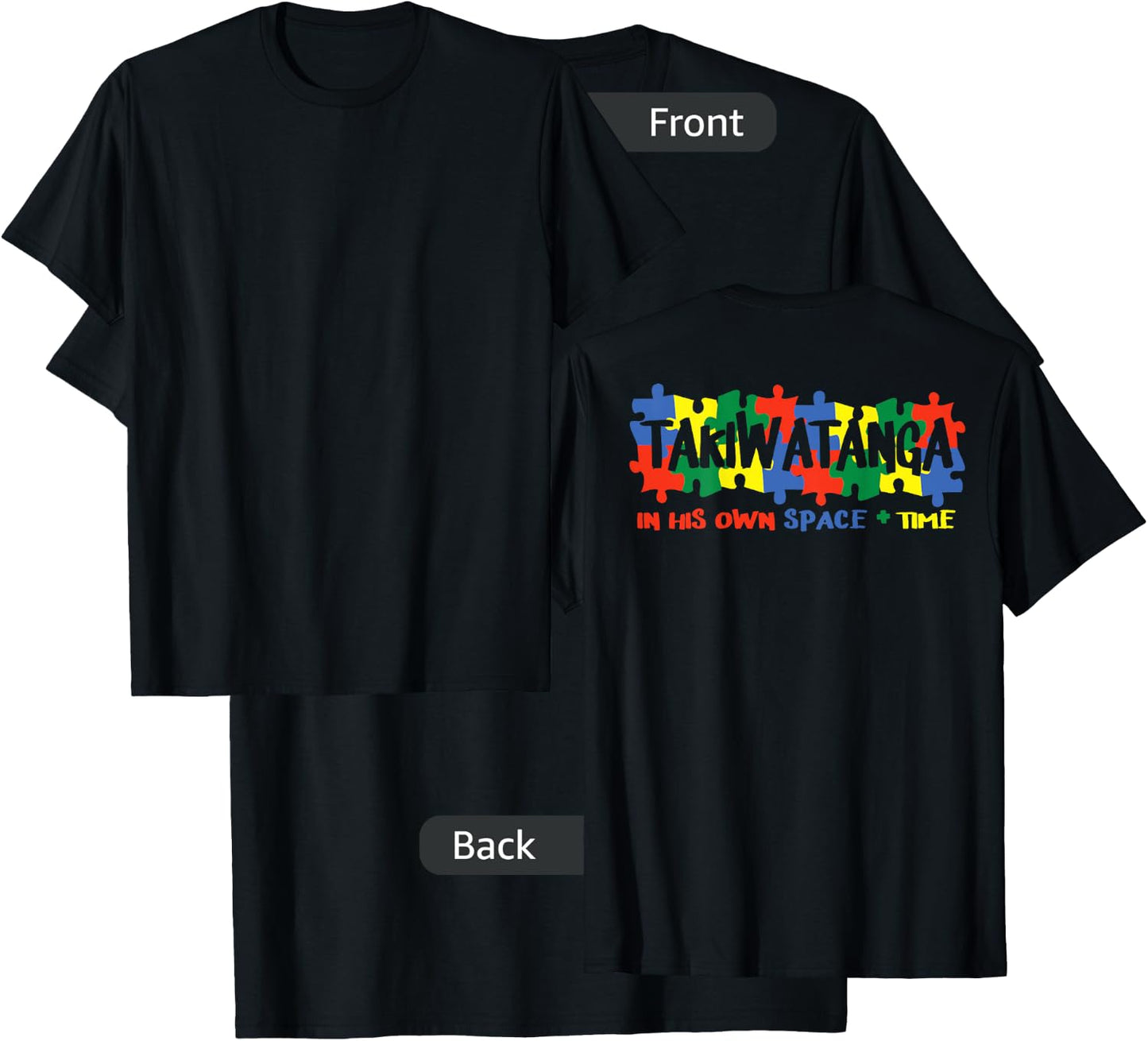 Maori Takiwatanga Definition Gift Autism Awareness T-Shirt - T-Shirt | Black