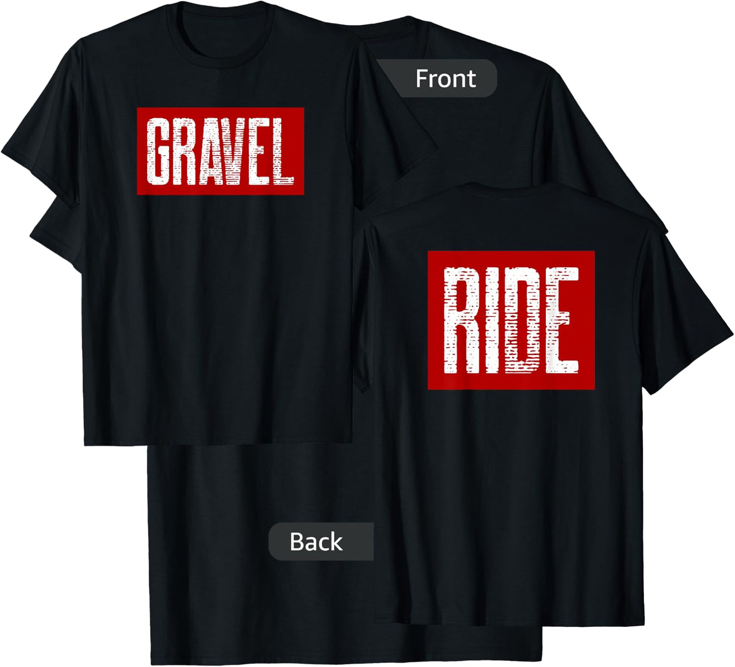 Gravel bike, Gravel biking T-Shirt - T-Shirt | Black