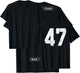 #47 Jersey Uniform Varsity Sports Number, 47th Birthday T-Shirt - T-Shirt | Black