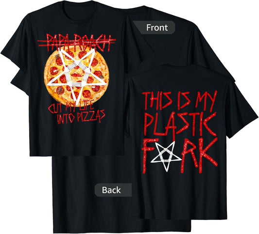 Papa Roach - Official Merchandise -Cut My Life Into Pizzas T-Shirt - T-Shirt | Black