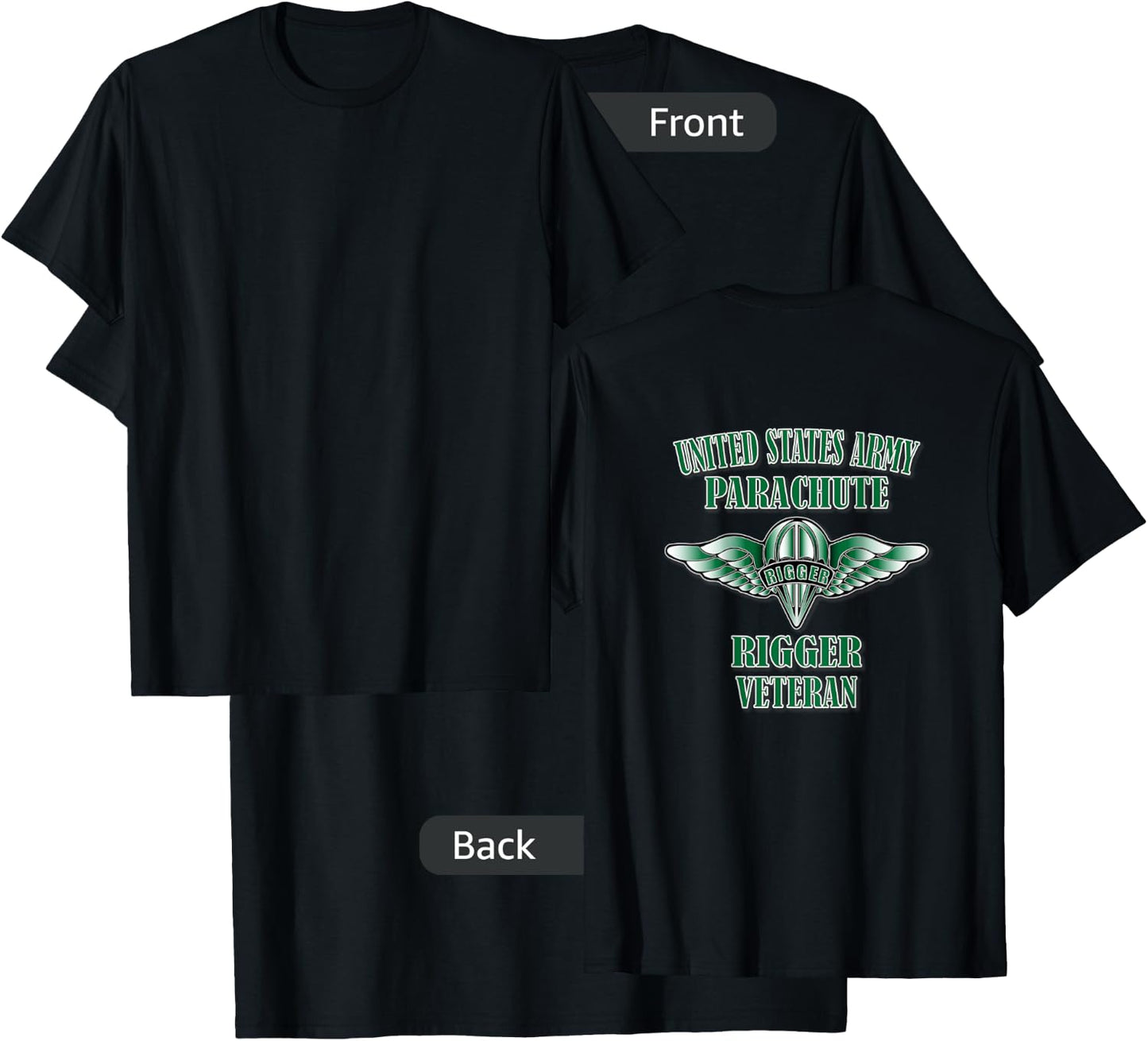 Relaxed Lifestyle Products Men's Black Military , Small, Short Sleeve, , Classic Fit, 100% Cotton T-Shirt - T-Shirt | Black