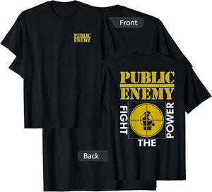 Public Enemy Official Fight The Power T-Shirt - T-Shirt | Black