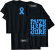 Diabetes Awareness Month Blue Love Ribbon Support T1D T2D T-Shirt - T-Shirt | Black