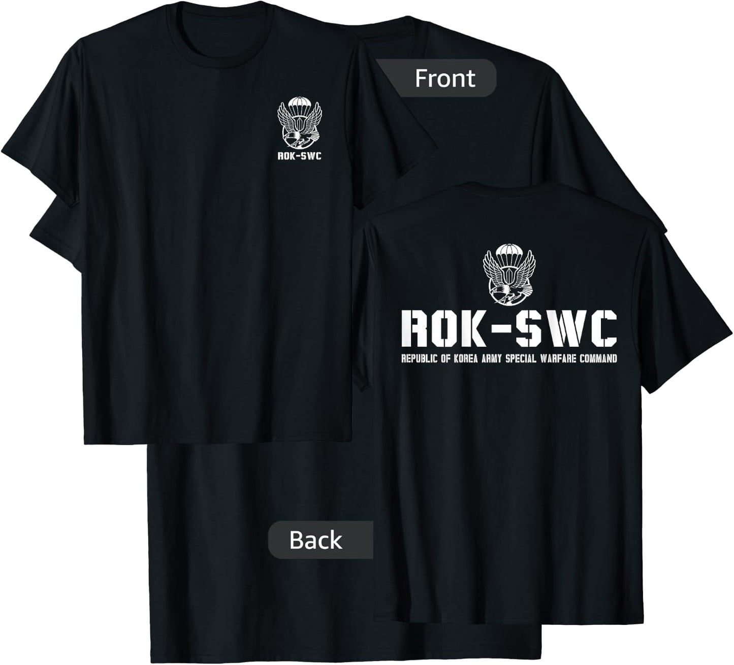 Republic of Korea ROK Army Special Forces Black Berets T-Shirt - T-Shirt | Black