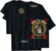 Leesburg Florida USA Motorcycle Biker Skull Design T-Shirt - T-Shirt | Black