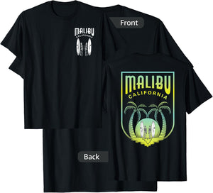 Malibu Beach California Surfing Art - Skeleton Surfers Women Kids T-Shirt - T-Shirt | Black