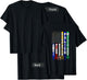 First Responders Design On Back Of Clothing T-Shirt - T-Shirt | Black