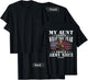 My Aunt Fights What You Fear Proud Army Niece Military Gift T-Shirt - T-Shirt | Black