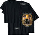Back Print Bible Verse Gifts Men Dad Christian Lion Cross T-Shirt - T-Shirt | Black