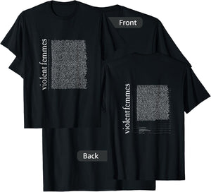Violent Femmes - Official Merchandise - Self Titled Lyric T-Shirt - T-Shirt | Black