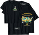 All 63 US National Parks Adventure Map Graphic(+ back print) T-Shirt - T-Shirt | Black