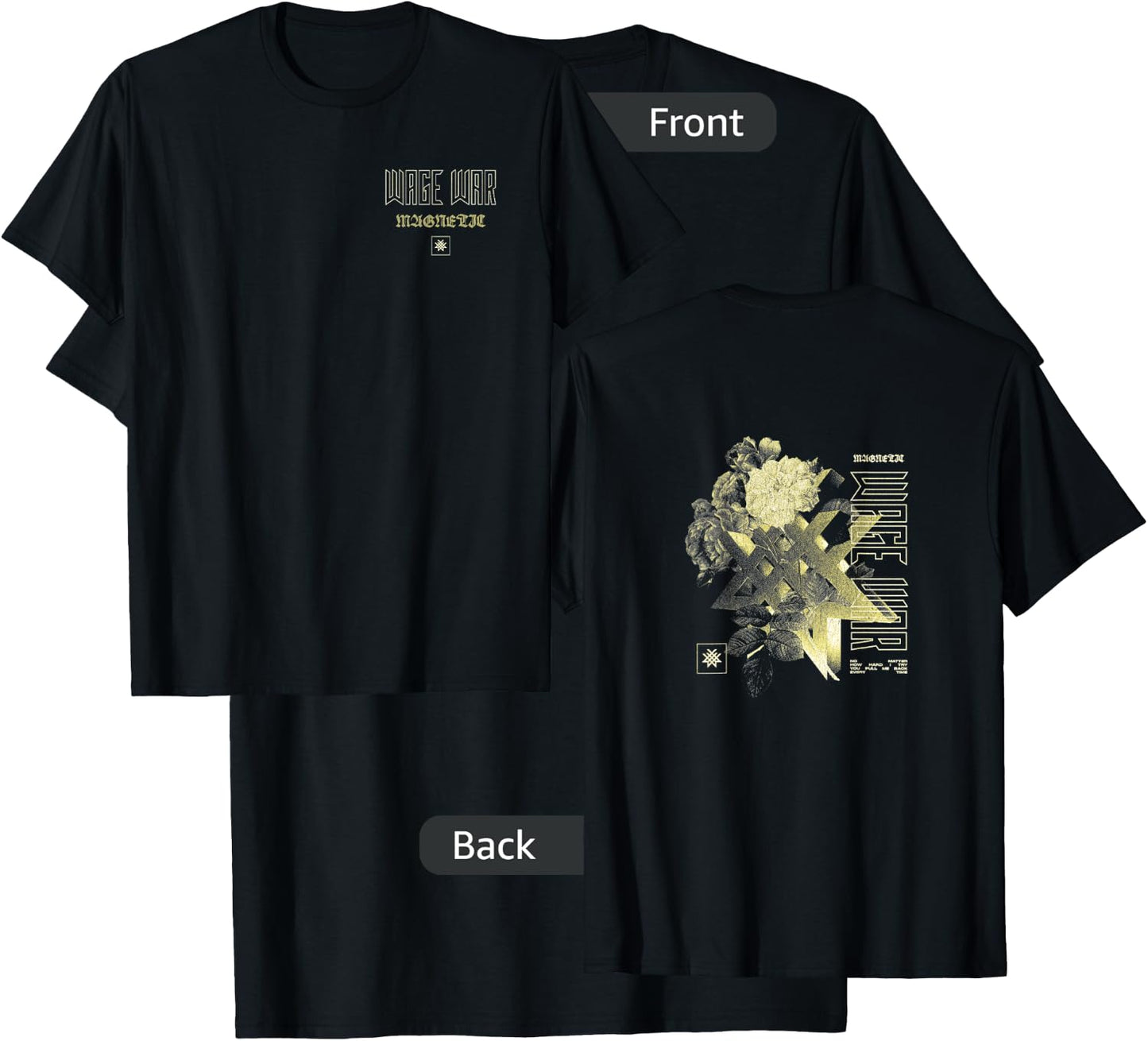 Wage War - Flower Waffle T-Shirt - T-Shirt | Black