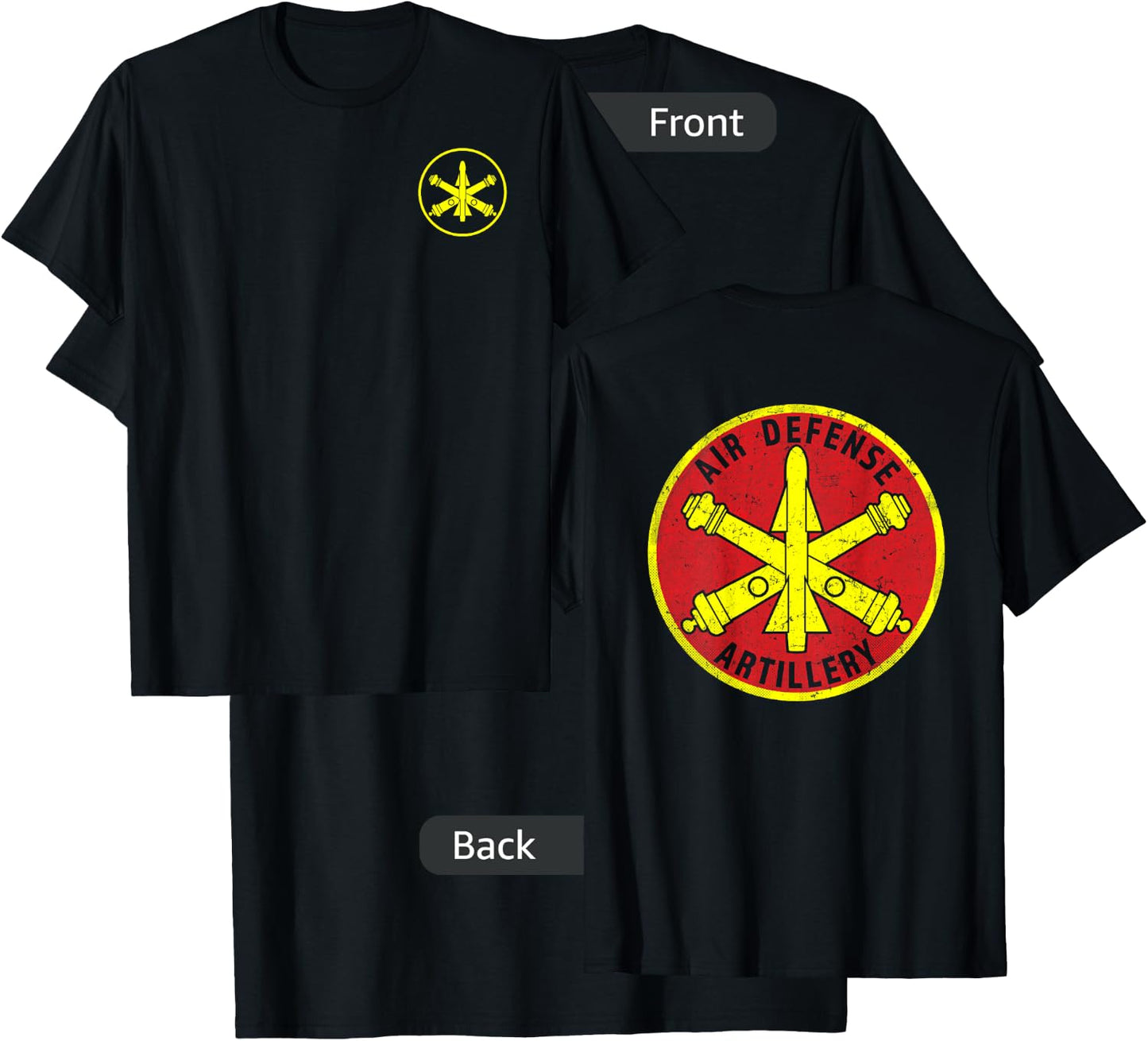 Air Defense Artillery branch insignia - Fort Sill T-Shirt - T-Shirt | Black