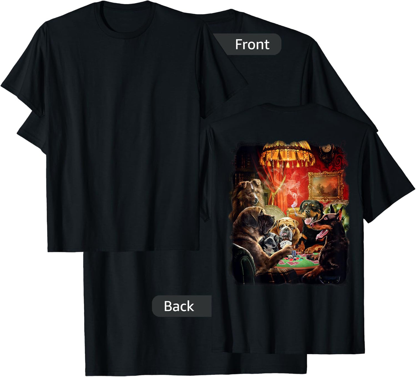 Dog Playing Poker Cards Women T-Shirt - T-Shirt | Black