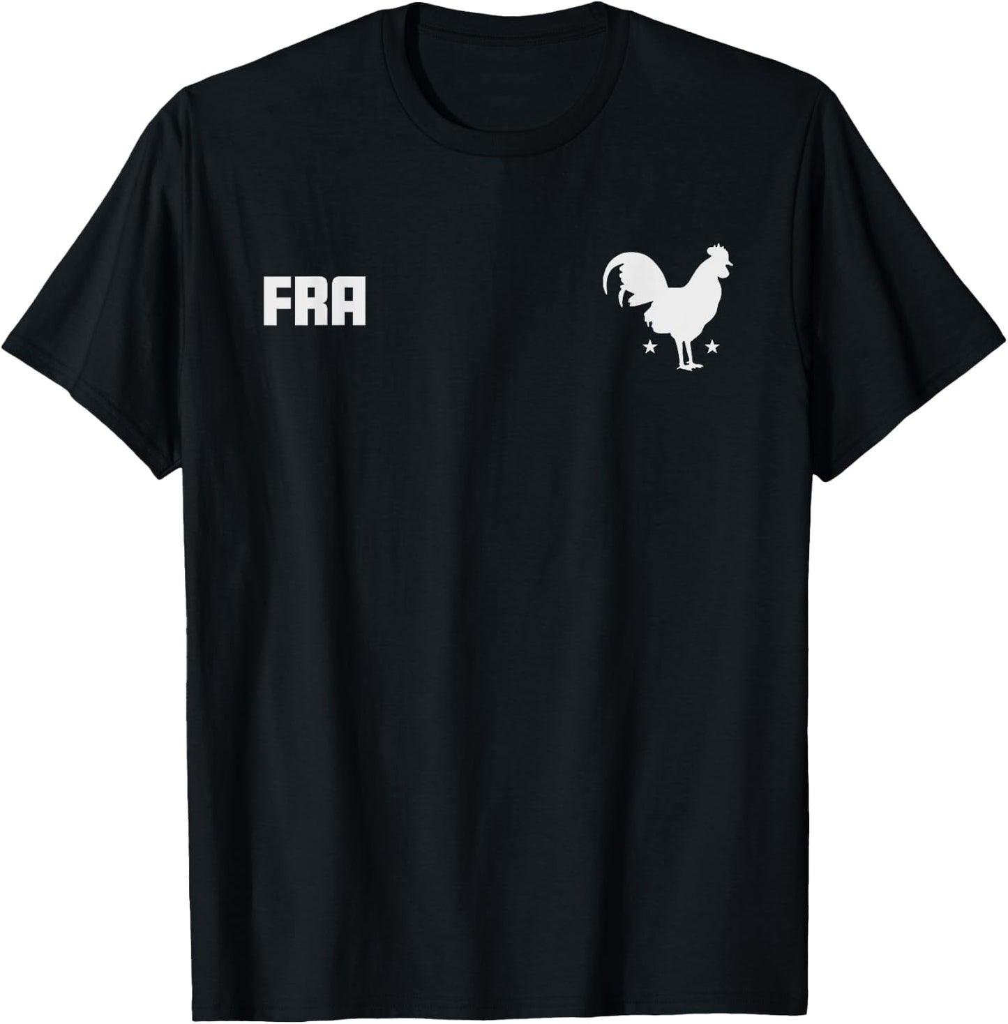 France Euro Football Kit Style T-Shirt - T-Shirt | Black