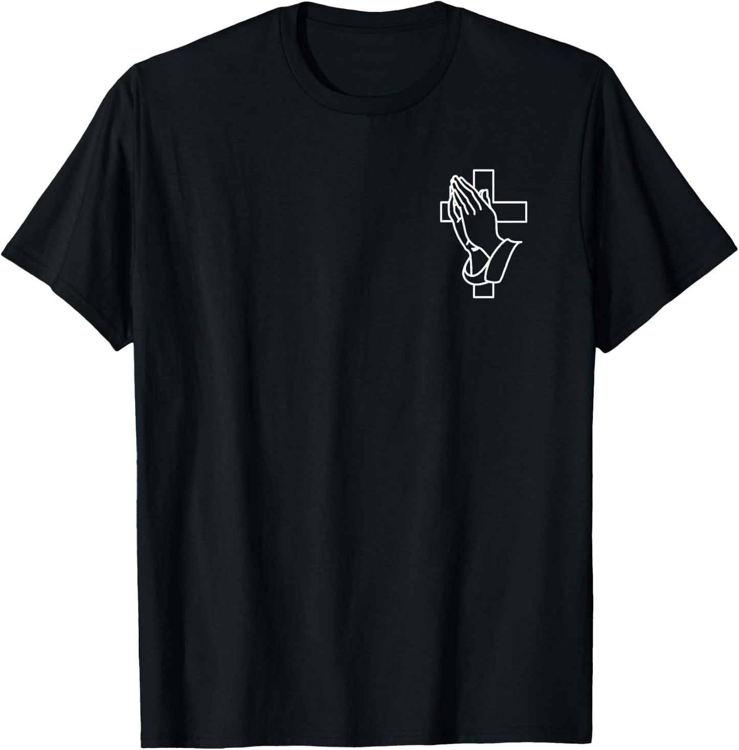 Praying Hands Shirt Christianity T-Shirt - T-Shirt | Black