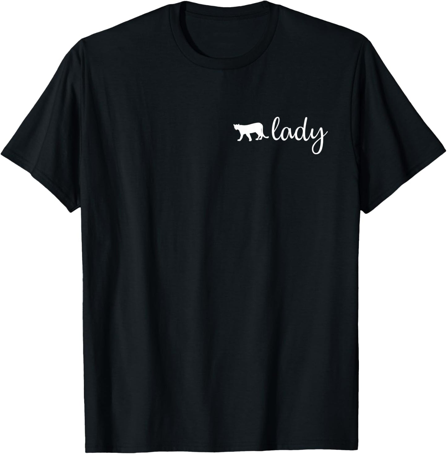 Cougar Lady Gift Girl Puma Animal Panther T-Shirt - T-Shirt | Black