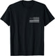 Correctional Officer Thin Silver Line American Flag Gift T-Shirt - T-Shirt | Black