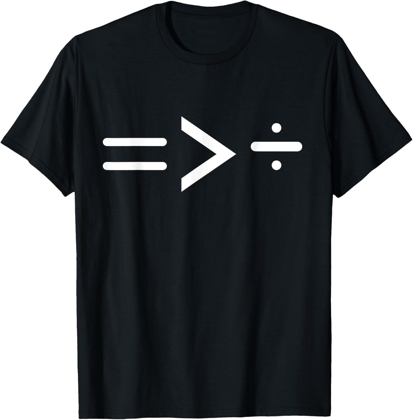 Equal is Greater than Divided T-Shirt - T-Shirt | Black