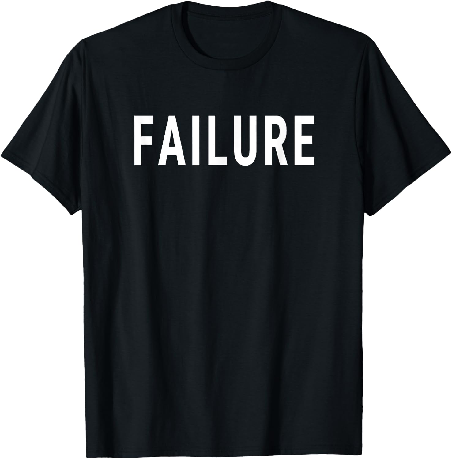 Failure Women's Classic Modern Black , Small, Short Sleeve, Relaxed Fit, Cotton, Sports, Failure T-Shirt - T-Shirt | Black