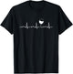 Heartbeat EKG Wine Drinking Team Tasting Wining Vino Cork T-Shirt - T-Shirt | Black