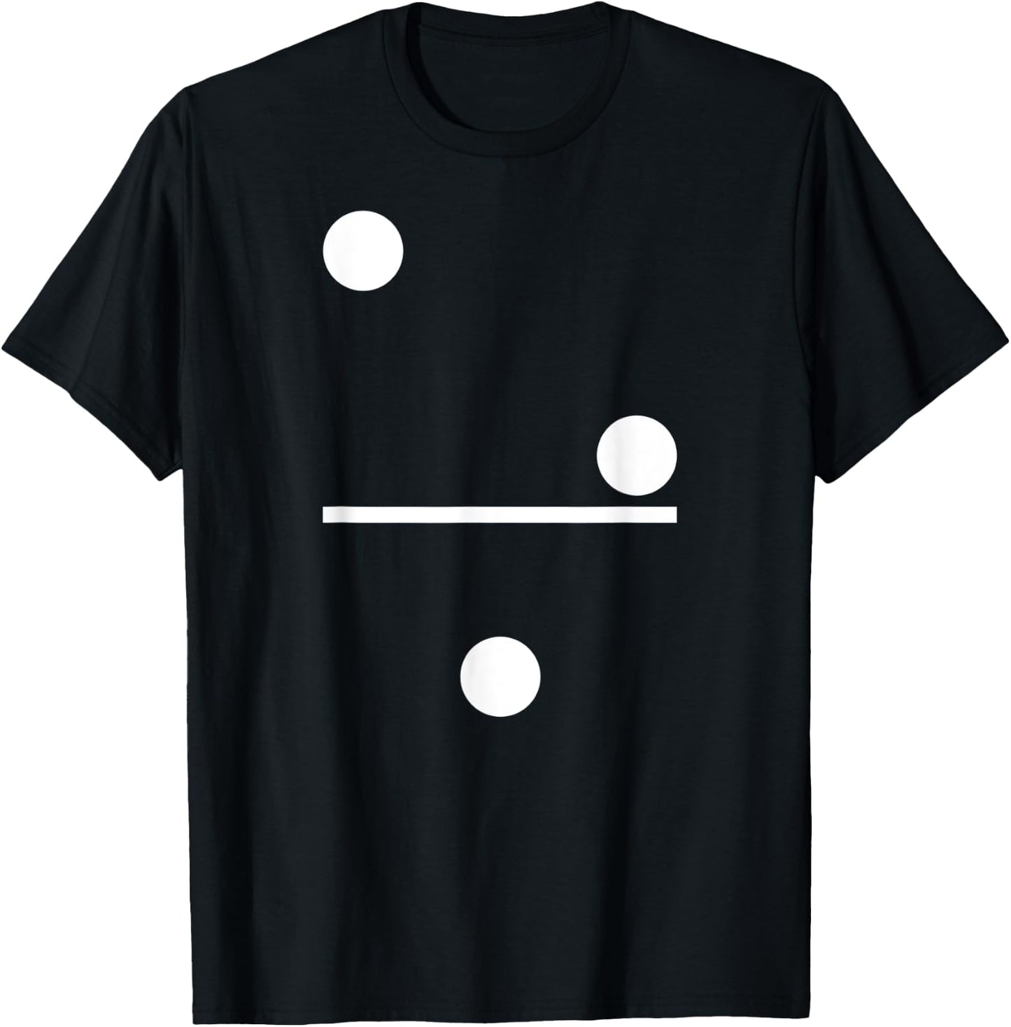 Domino 2-1 Domino Costume Carnival Dominoes T-Shirt - T-Shirt | Black