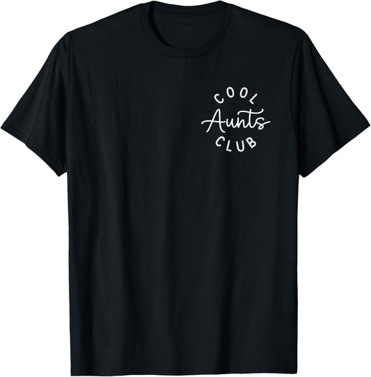 Retro Cool Aunts Club Funny Auntie Women Cool Aunt T-Shirt - T-Shirt | Black
