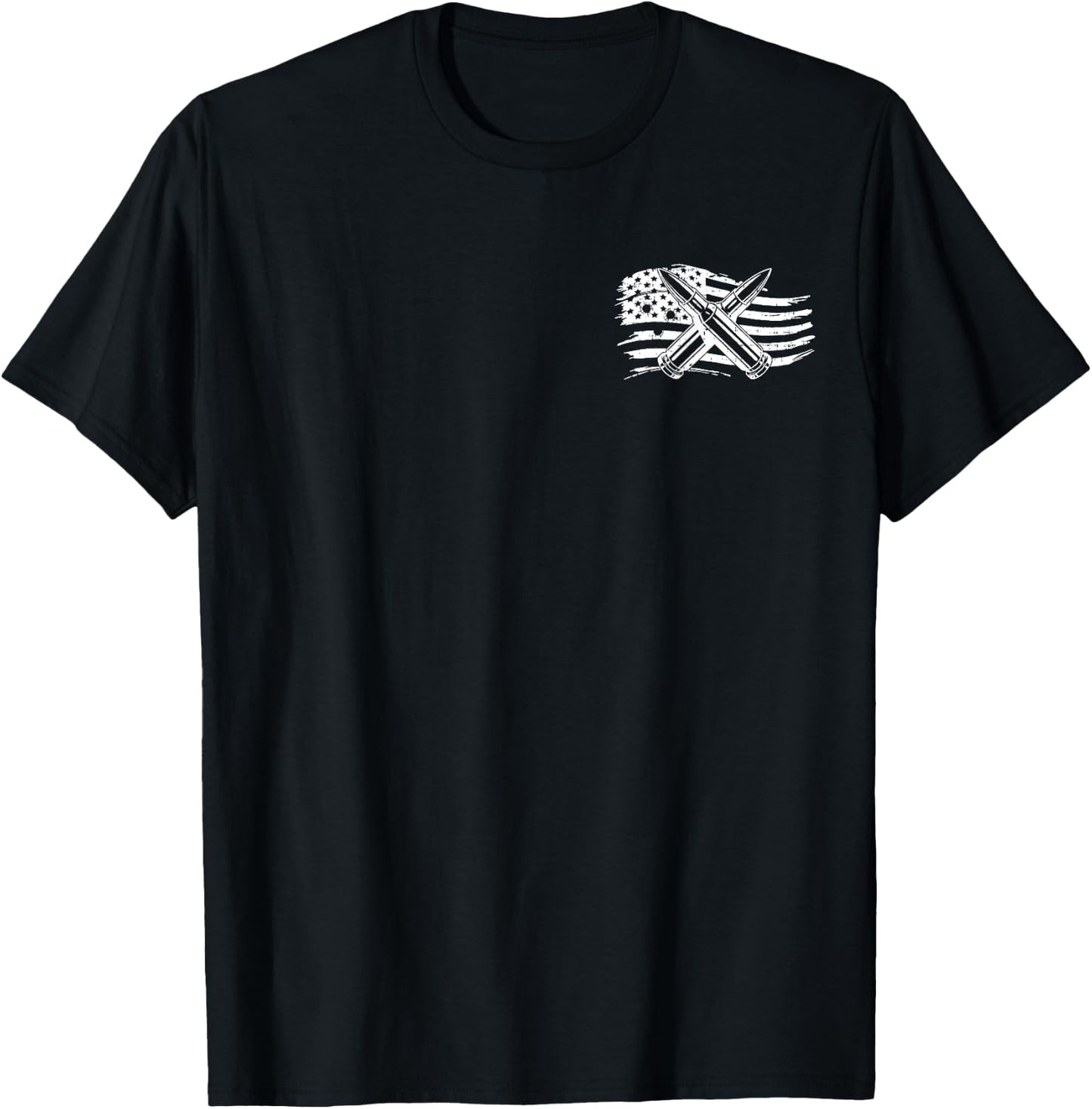 Just The Tip I Promise Bullet American Flag Gun Lover Gifts Men T-Shirt - T-Shirt | Black