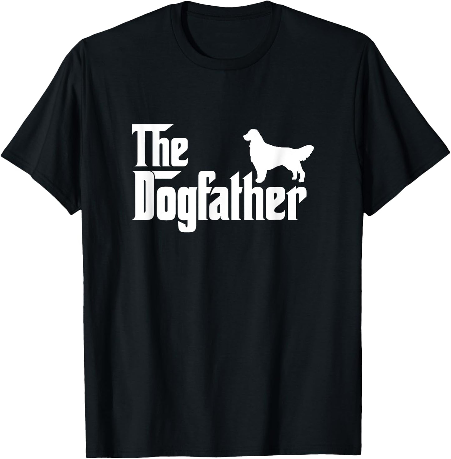 Golden Retriever Lover Gift DogFather T-Shirt - T-Shirt | Black