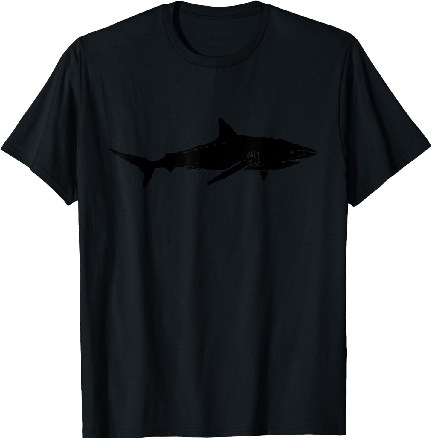 Black Shark | Cool Black Shark Silhouette | Ocean Shark Gift T-Shirt - T-Shirt | Black