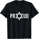 Proud Star of David Jewish Hebrew Israel Pride T-Shirt - T-Shirt | Black