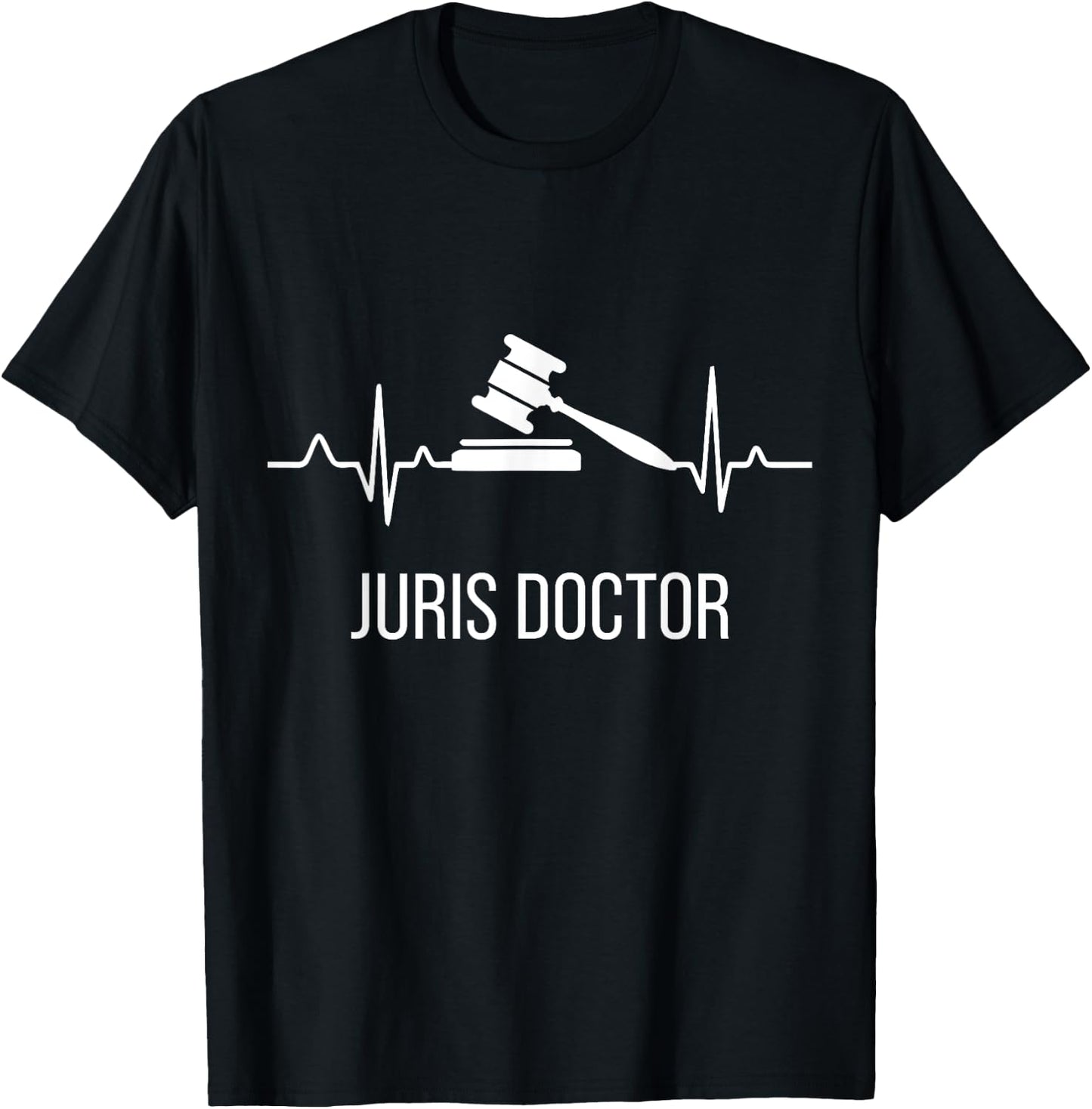 Juris Doctor of Jurisprudence Heart Law School Graduation T-Shirt - T-Shirt | Black