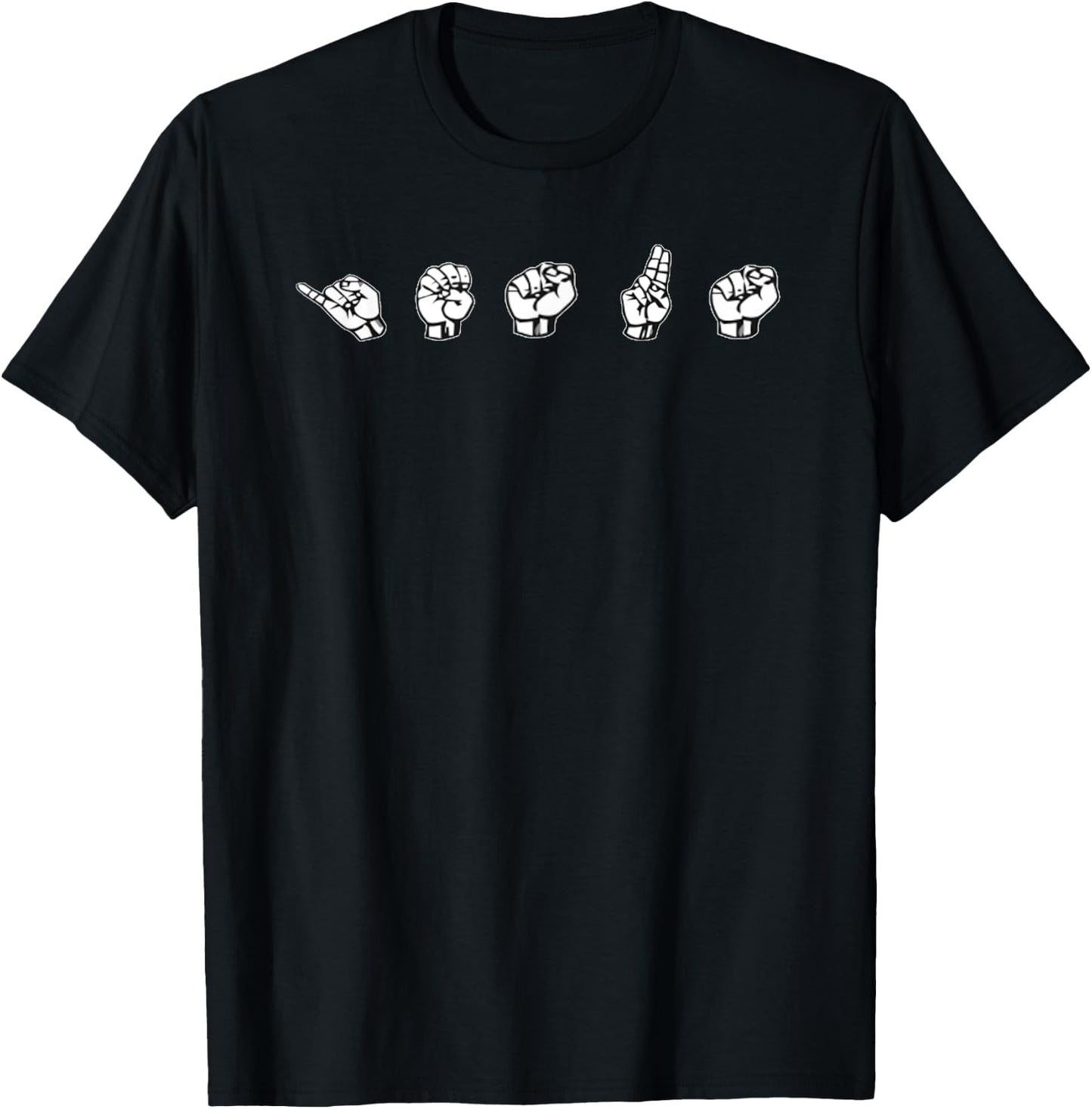 Sign Language Jesus Christian ASL T-Shirt - T-Shirt | Black
