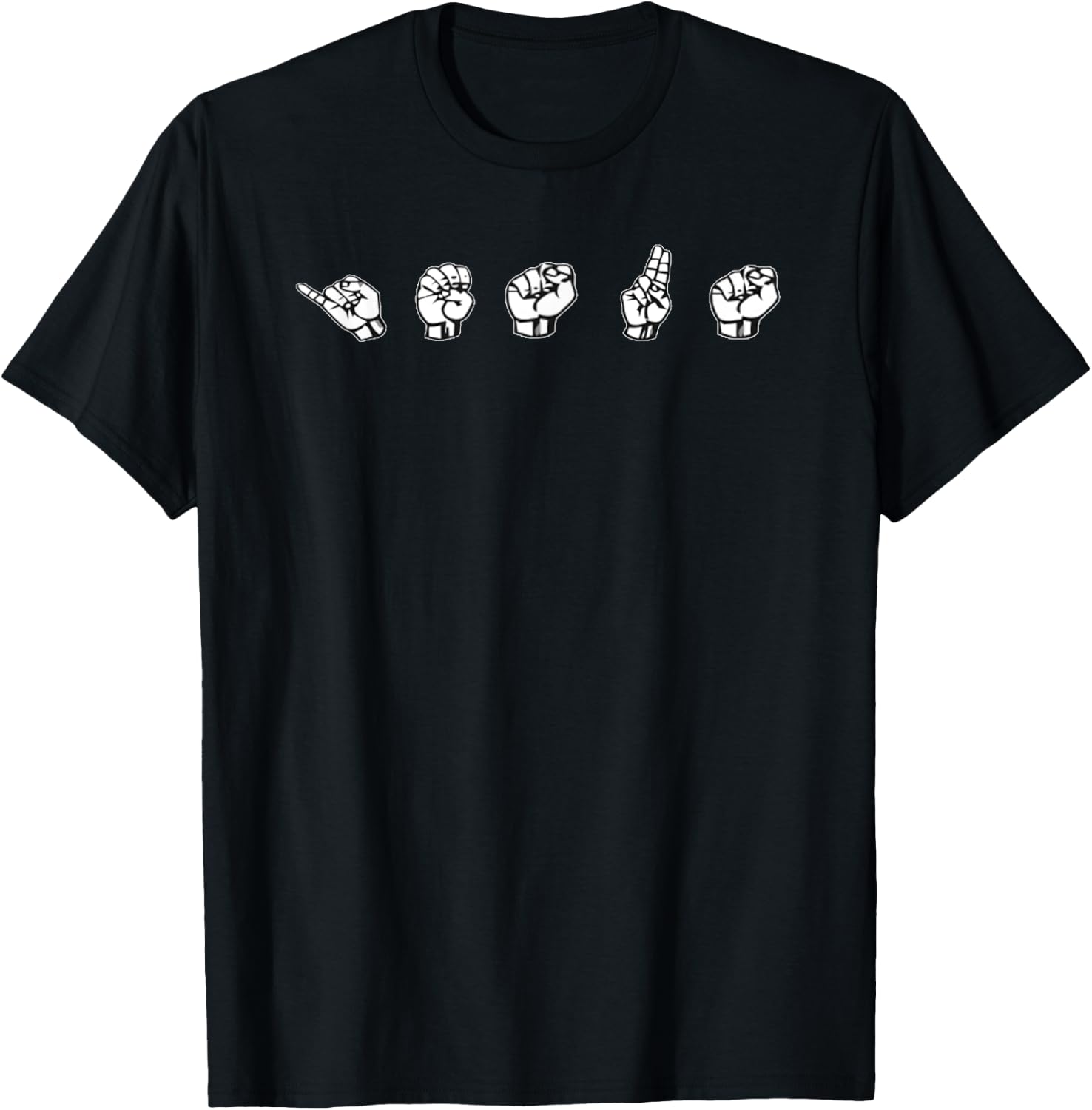 Sign Language Jesus Christian ASL T-Shirt - T-Shirt | Black