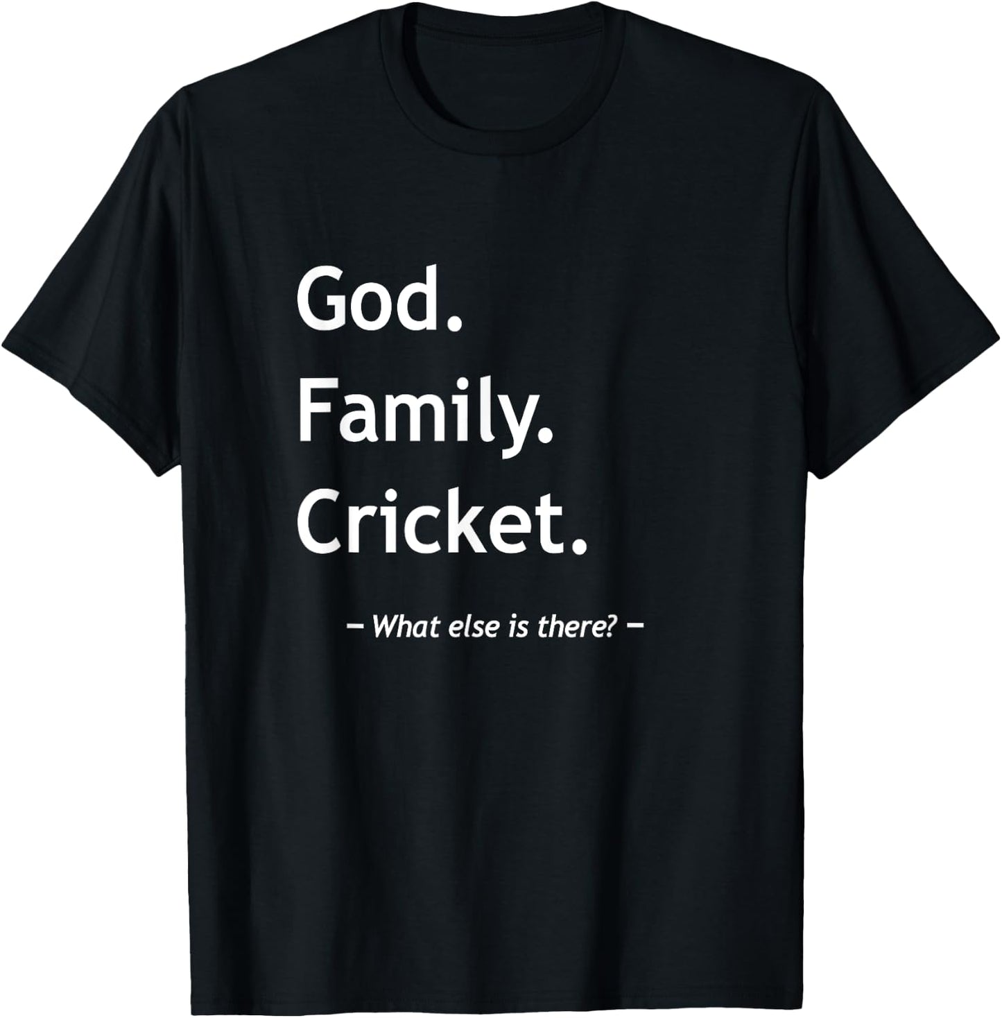 Christian Faith Jesus Christianity God Family Sport Cricket T-Shirt - T-Shirt | Black