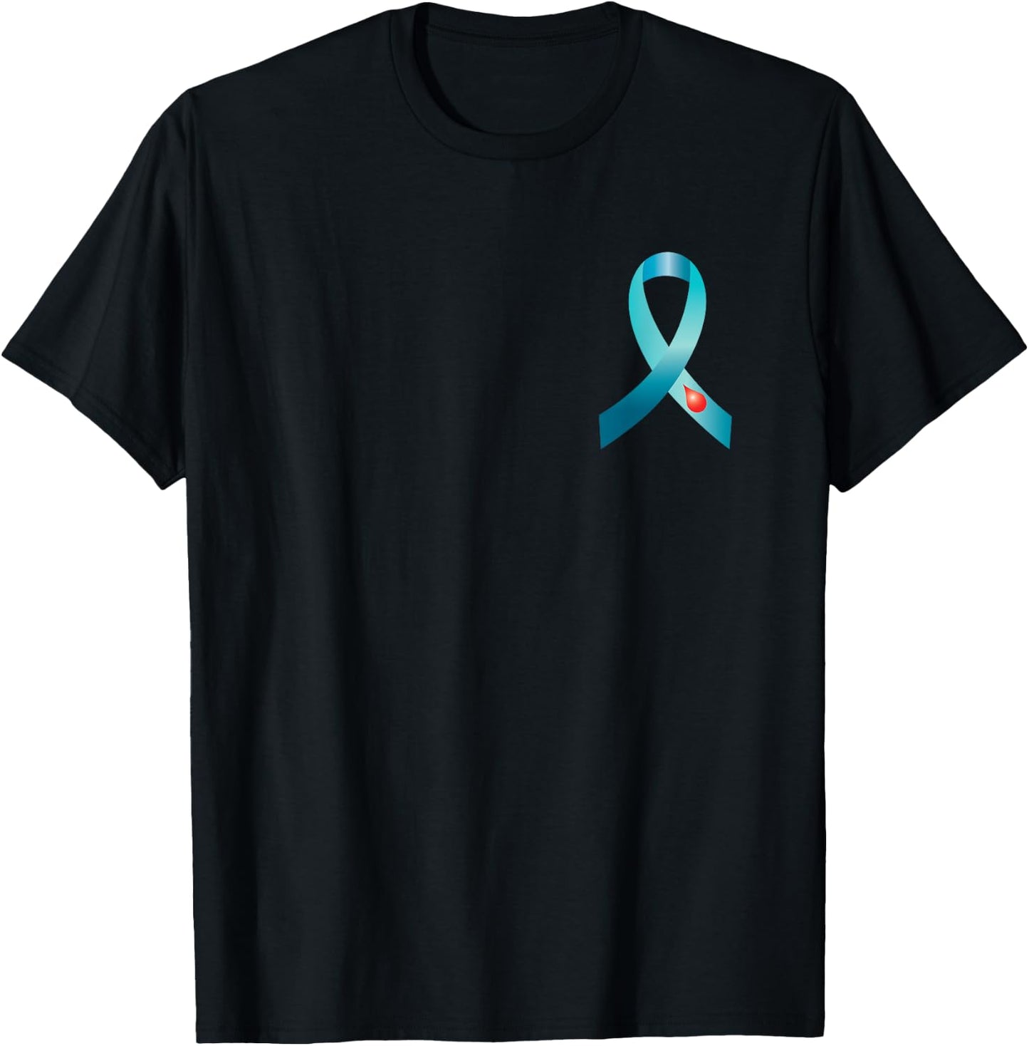 Type One Diabetes Awareness Ribbon Type 1 Diabetes Awareness T-Shirt - T-Shirt | Black