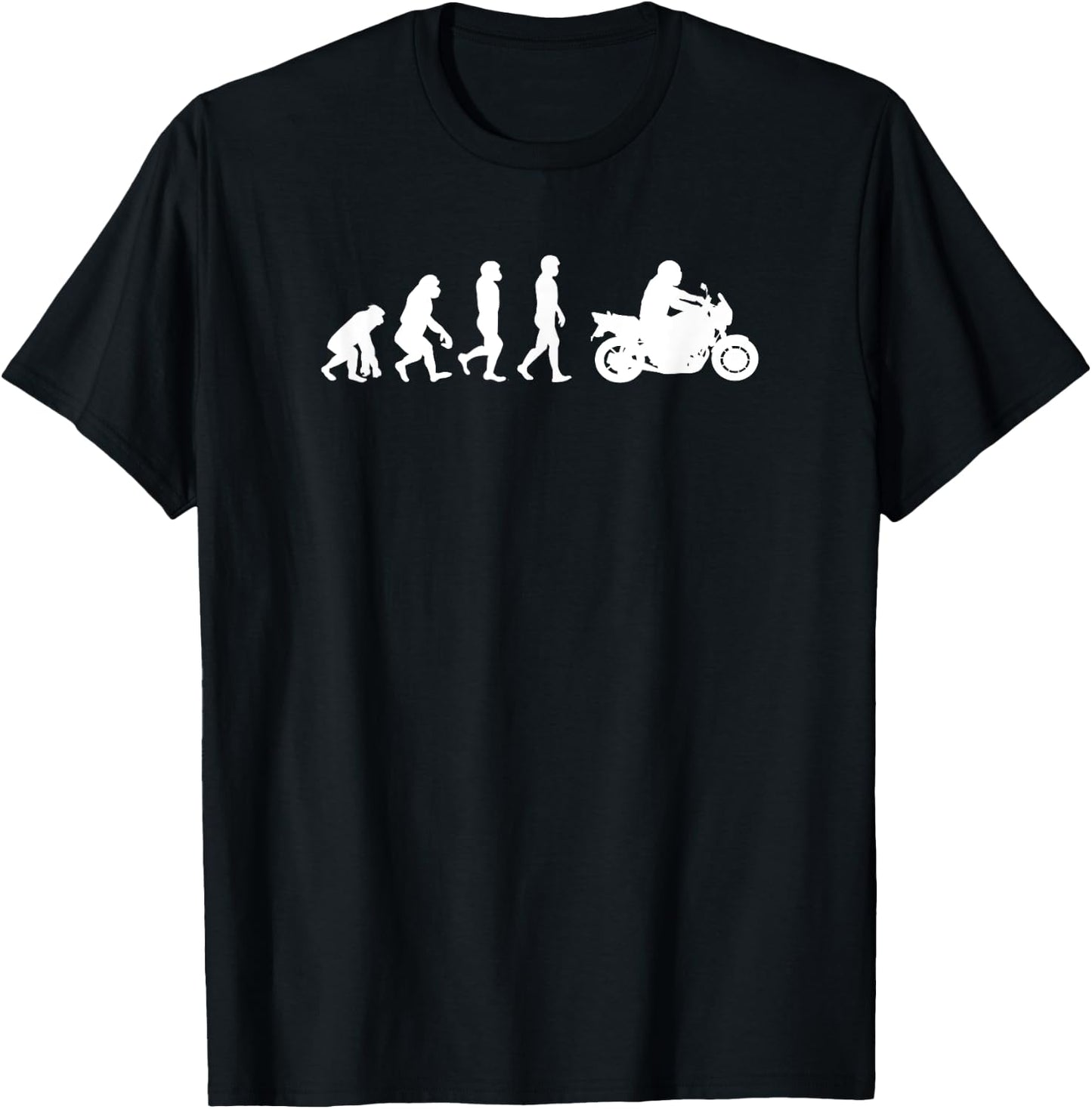 Evolution Motorcycle I Bike Street Bike Motorcycle T-Shirt - T-Shirt | Black