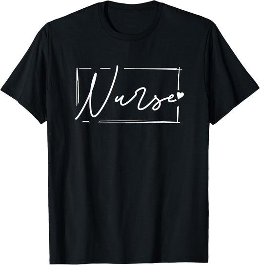 Retro Nurse Gifts Nurse Week Gifts Men Women Cute Nurse T-Shirt - T-Shirt | Black