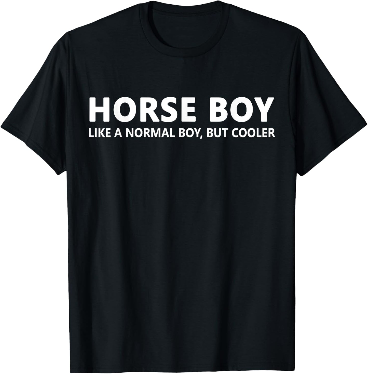 Horseback Riding Boy Horse Boy T-Shirt - T-Shirt | Black